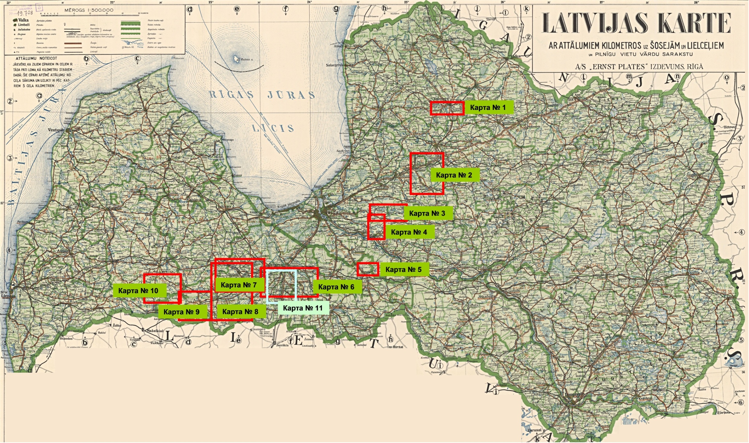 Схема боевого пути 265-й стрелковой дивизии с указанием подробных карт местности